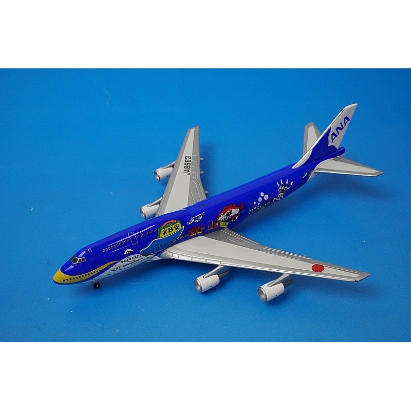 1:400 B747-400 ANA Marine Jumbo JA8963 55888 Dragon airplane model