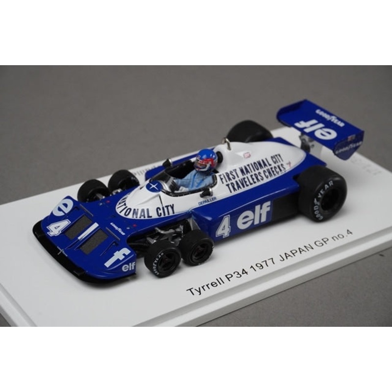 1:43 SPARK ROMU038 Tyrrell P34 1977 Japan GP P.Depailler #4 model car