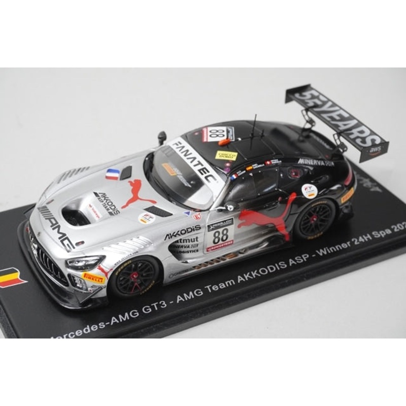 1:43 Spark SB500 Mercedes-AMG GT3 AKKODIS ASP Spa 24H 2022 #88 model car