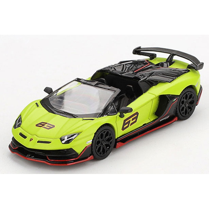 [ Back-order ] TSM MINI-GT MGT00887-R 1:64 Lamborghini Aventador SVJ 63 Roadster Verde Shock Green RHD model car