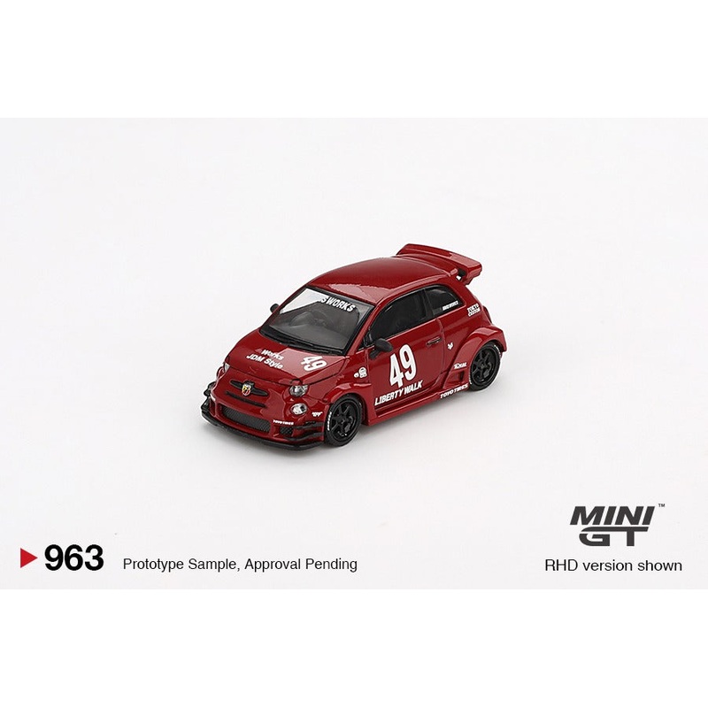 (PRE-ORDER) MINI GT 1:64 ABARTH 595 LB-WORKS x Abas Works RED MGT00963-R
