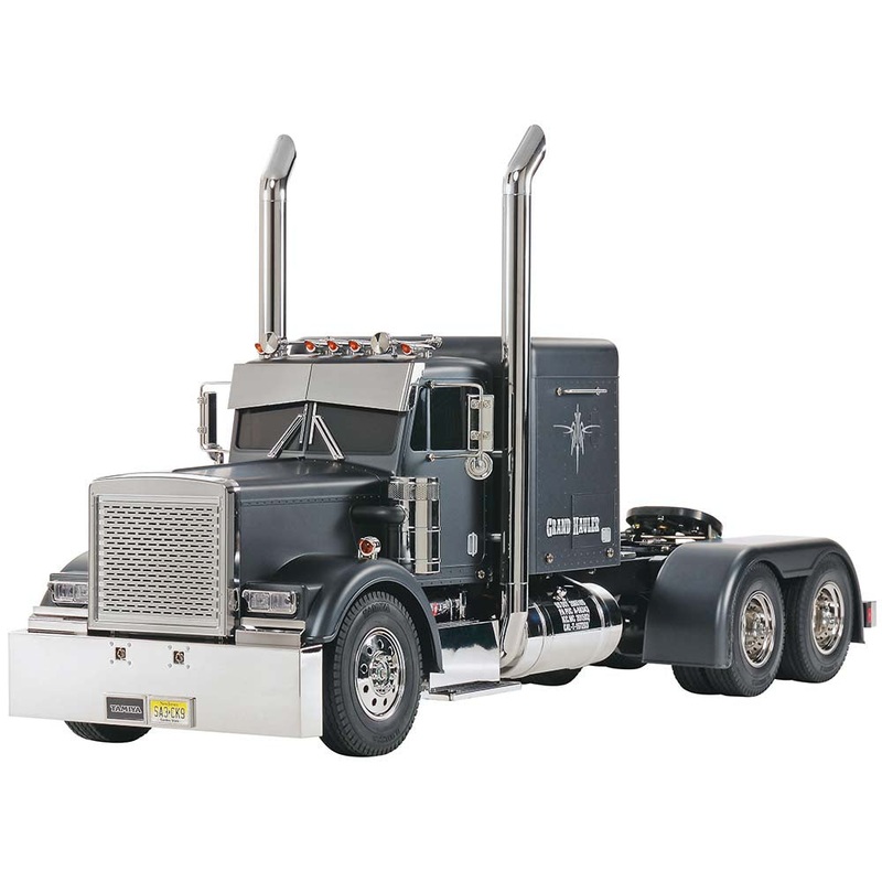 Tamiya 1/14 RC Semi Tractor Kit Grand Hauler – Black TAM56356