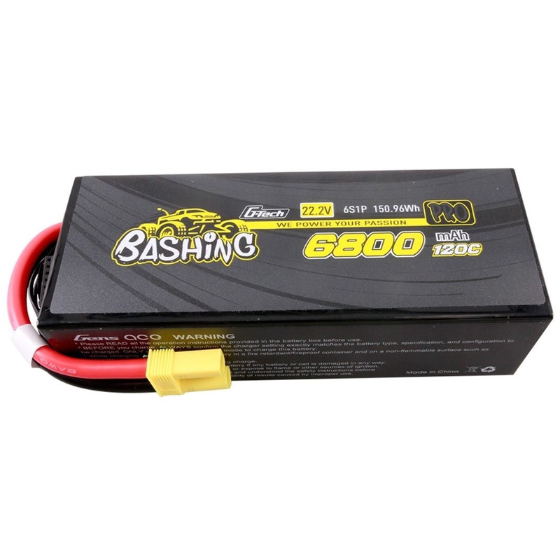 Gens Ace G-Tech Smart 6S Bashing Series Hardcase LiPo Battery 120C (22.2V/6800mAh) w/EC5 – GEA686S12E5GT