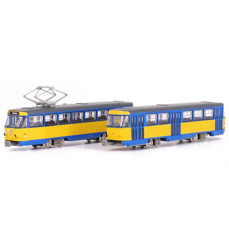 Leipzig tram type Tatra T4-B4, 2-part motorized