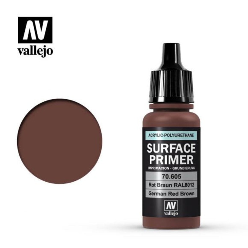VAL70605 Acrylic Polyurethane Primer – German Red Brown (17ml)