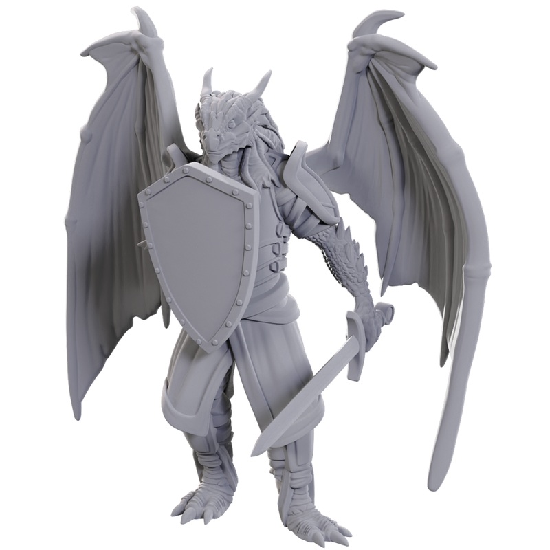 D&D Unpainted Minis – Dragonborn Of Bahamut