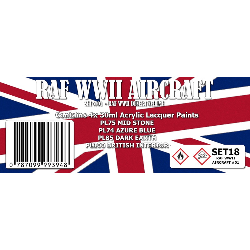 SMS RAF WWII Aircraft #1 Desert Colour Set