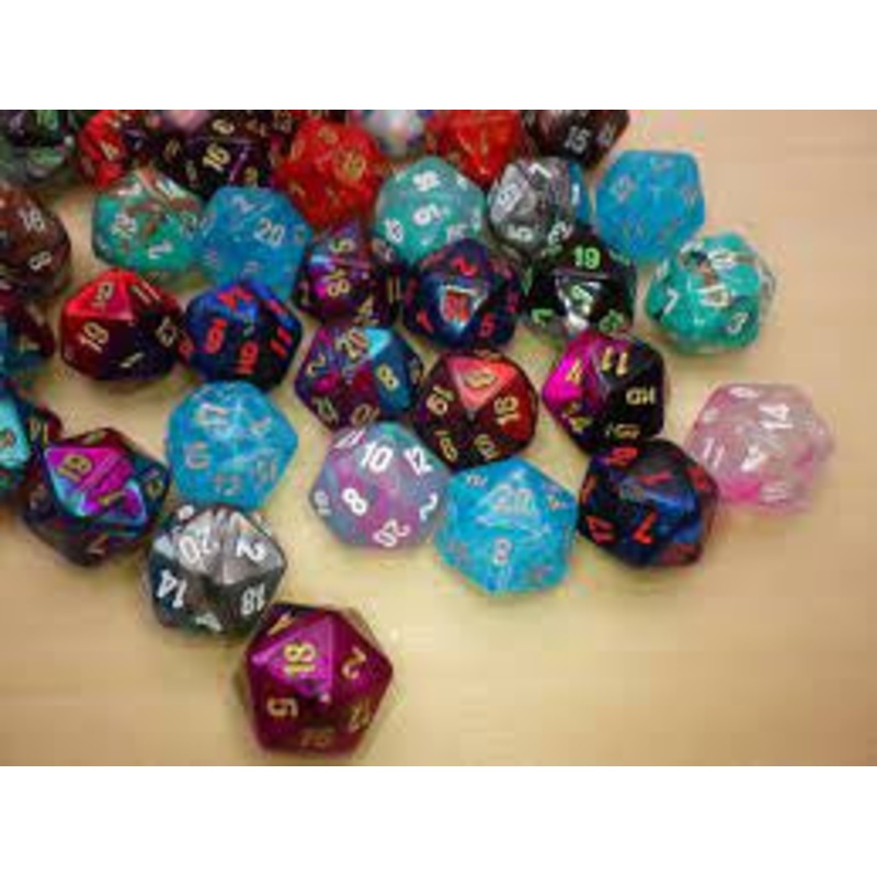 Chessex Mini 20 Sided Polyhedral Dice D20 – Loose Assorted