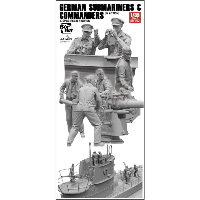 German Submariners & Commanders In Action 1/35 #BR002 by Border Models