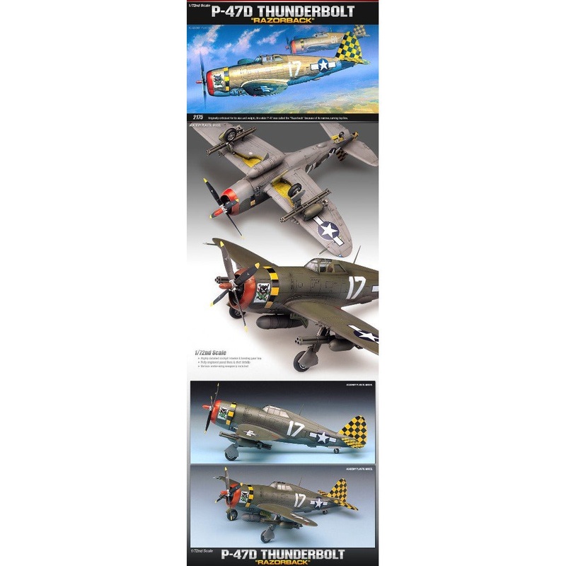 P-47D Razorback 1/72 #12492 by Academy
