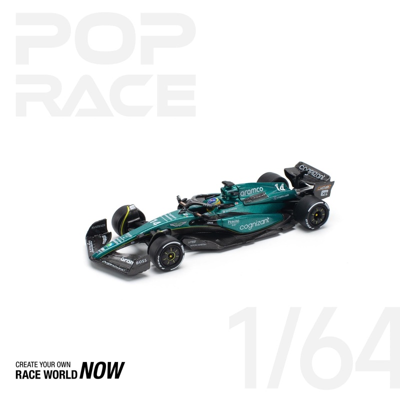 (PRE-ORDER) Pop Race 1:64 Aston Martin AMR23 F1 – #14 F. ALONSO