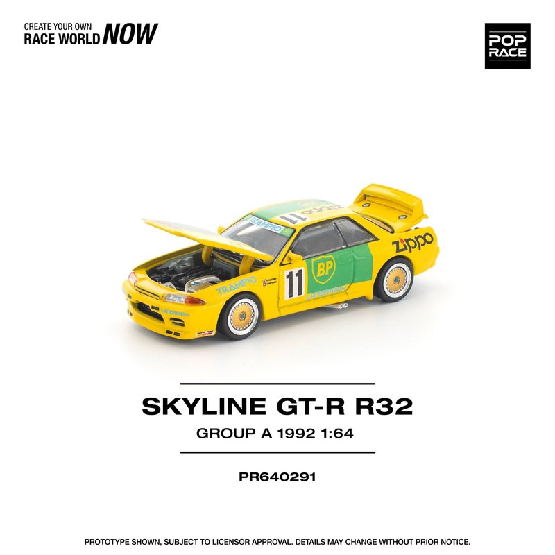 (PRE-ORDER) Pop Race 1:64 Nissan Skyline R32 GT-R Group A 1992