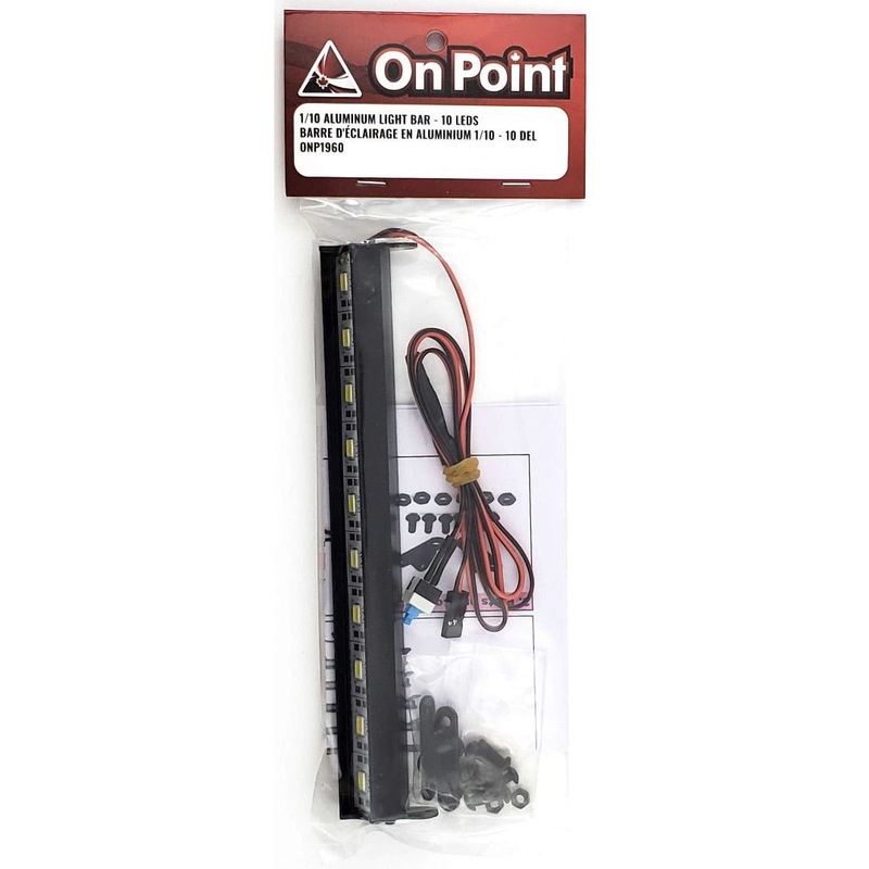 1/10 Aluminum Light Bar – 10 LEDs – Black by OnPoint