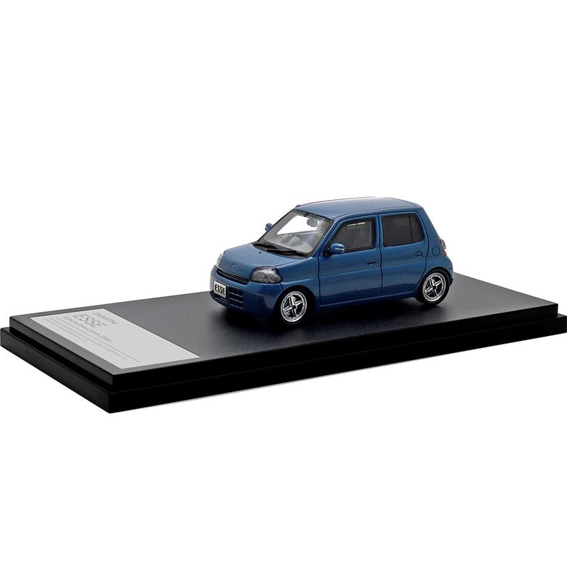 [ Back-order ] Hi-Story HS431BL 1:43 DAIHATSU ESSE ECO Low Down Custom (2006) Sea Blue Resin
