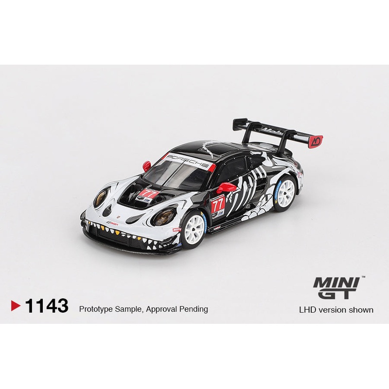 (PRE-ORDER) MINI GT 1:64 Porsche 911 GT3 R #77 AO Racing 2025 IMSA Petit Le Mans Skeleton Rexy MGT01143-L