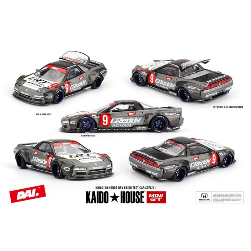 (PRE-ORDER) Mini GT x Kaido House 1:64 Honda NSX Kaido Test Car Spec V1 KHMG190