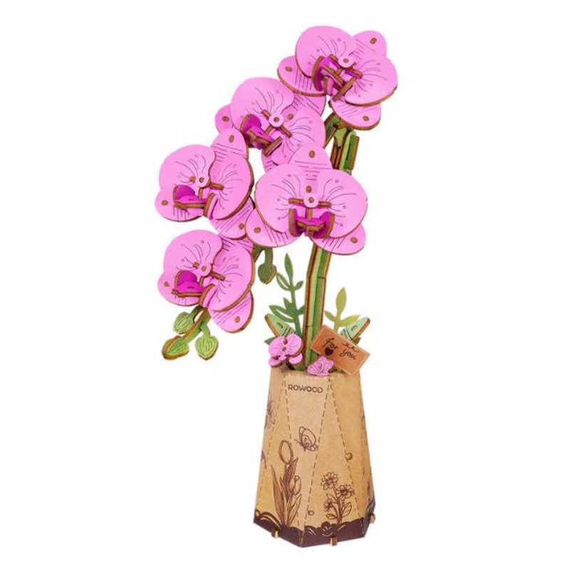 Purple Moth Orchid 3D Wooden Puzzle