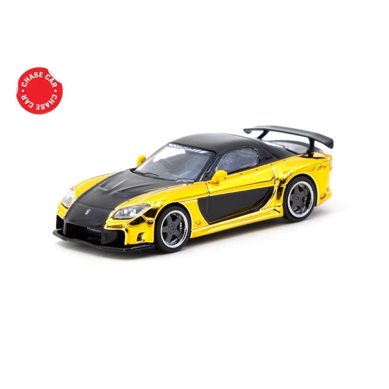 Tarmac Works 1:64 Mazda RX-7 Veilside Fortune 7 GOLD CHROME CHASE
