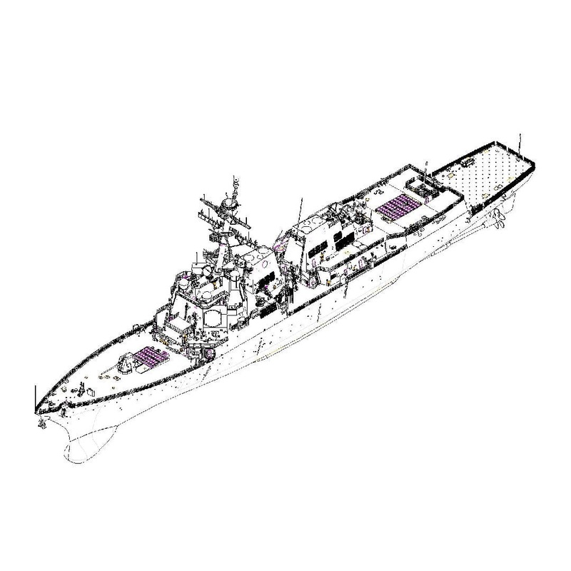 USS Pinckney DDG-91 1/200 #62010 by I Love Kit