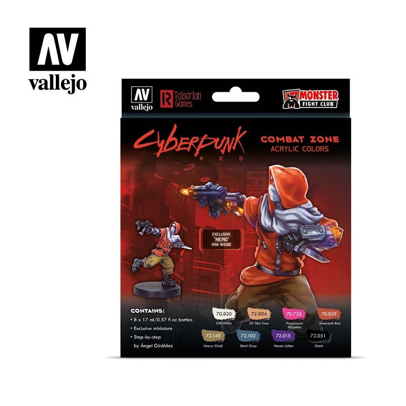 VAL72307 Cyberpunk Red Combat Zone Nemo Paint Set
