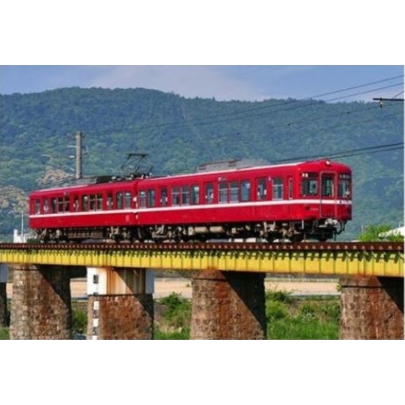 1246T Greenmax  N gauge Takamatsu Kotohira Electric Railway 1300 series (Memories of the Red Train) two-car set (with motor)