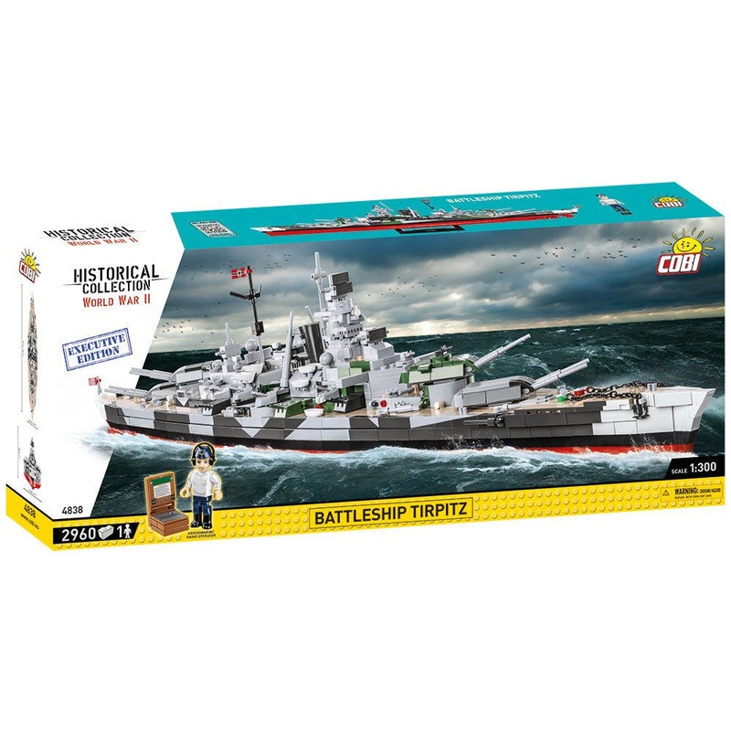 Cobi Historical Collection WWII: 4838 Battleship Tirpitz Ld.ed – Executive Edition 2920 PCS