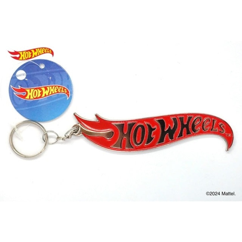 HWU87588 Hot Wheels Metal Key Chain Large RD 10cm Red
