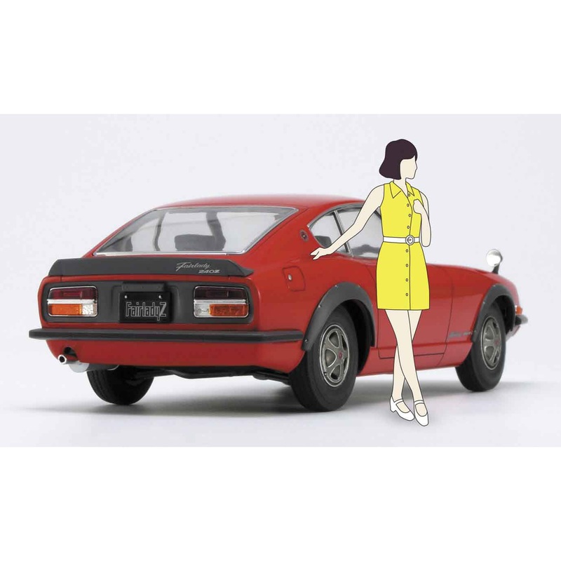 Nissan Fairlady 240ZG w/70S Girls Figure 1/24 Model Car Kit #52339 by Hasegawa