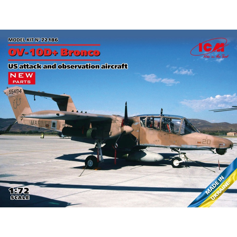 OV-10D+ Bronco, US attack and observation aircraft 1/72 #72186 by ICM