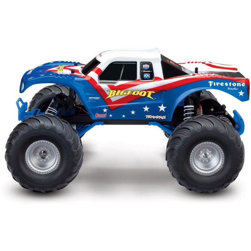 Traxxas Bigfoot 1/10 Scale 2WD Monster Truck – Red, White & Blue