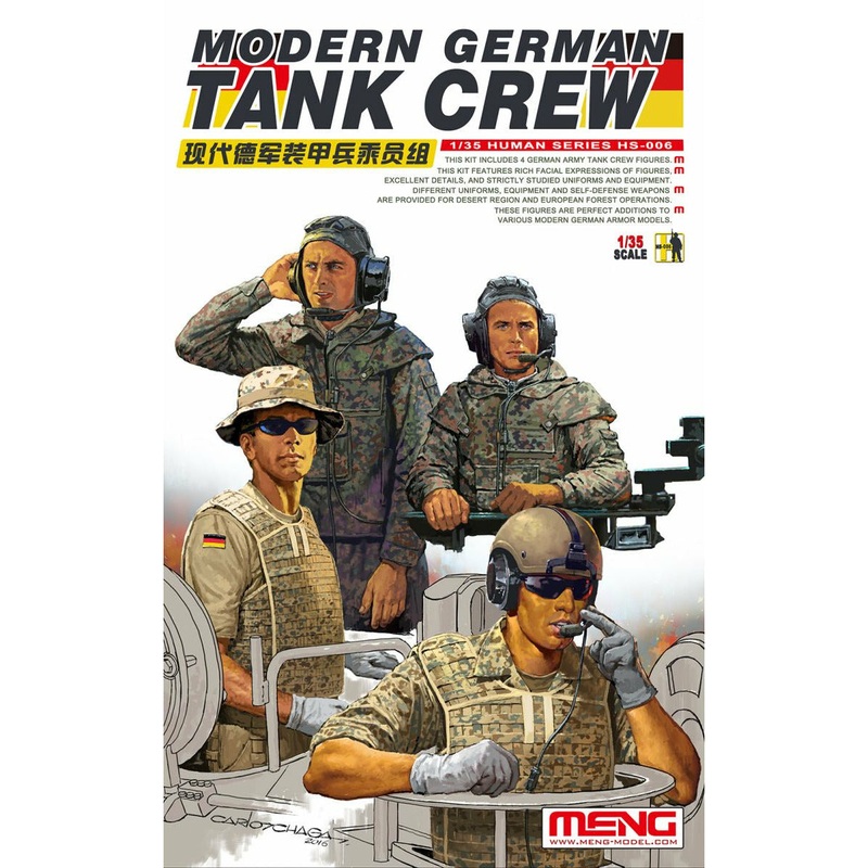 Modern German Tank Crew HS-006 – 1/35 Human Series by Meng