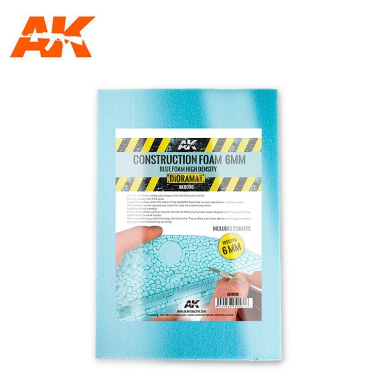 AK Interactive Construction Foam – 6mm (195×295) #AK-8096