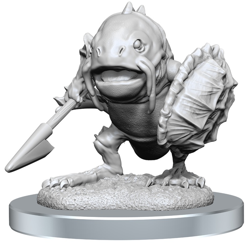 D&D Unpainted Mini – Locathah and Seal 90418