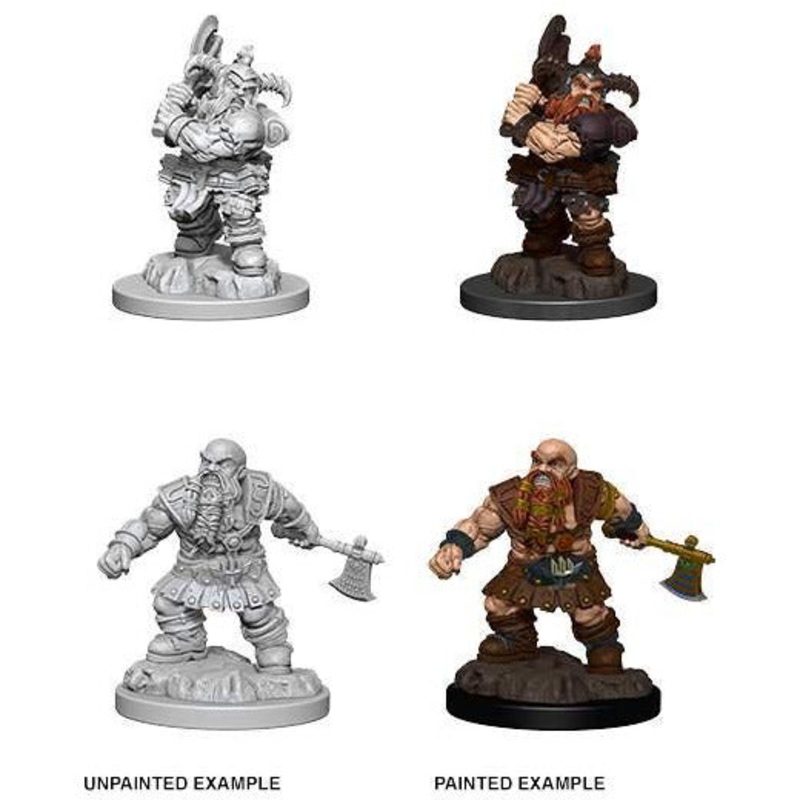 D&D Unpainted Mini – Male Dwarf Barbarian 73391