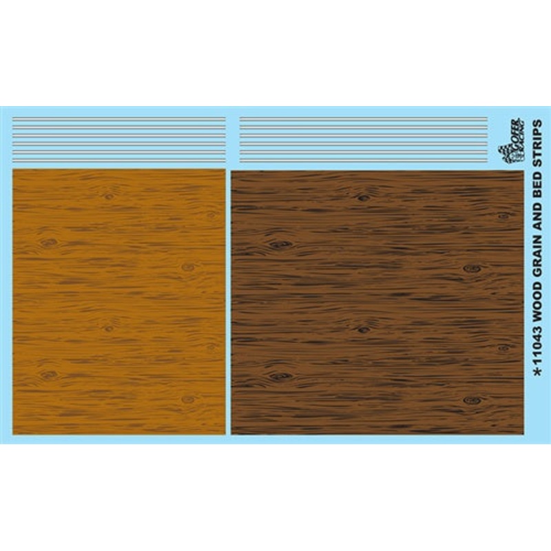 Gofer Racing Wood Grain And Bed Strips Model Car Decals 1/24 – GR11043
