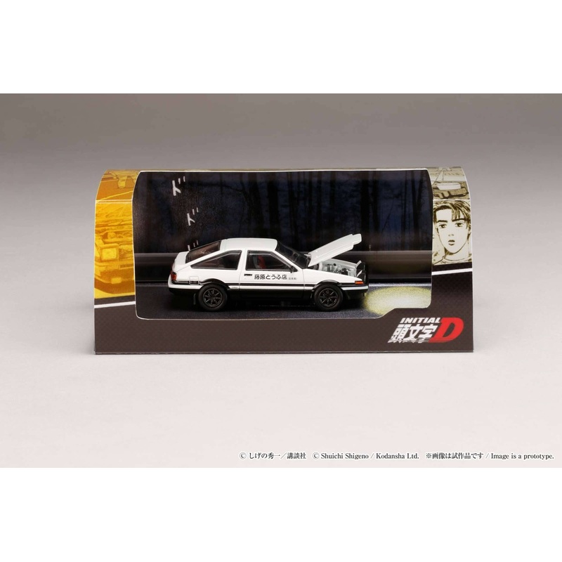 Hobby Japan 1:64 Toyota SPRINTER TRUENO (AE86) / INITIAL D Engine Mounted Model with Keisuke Takahashi
