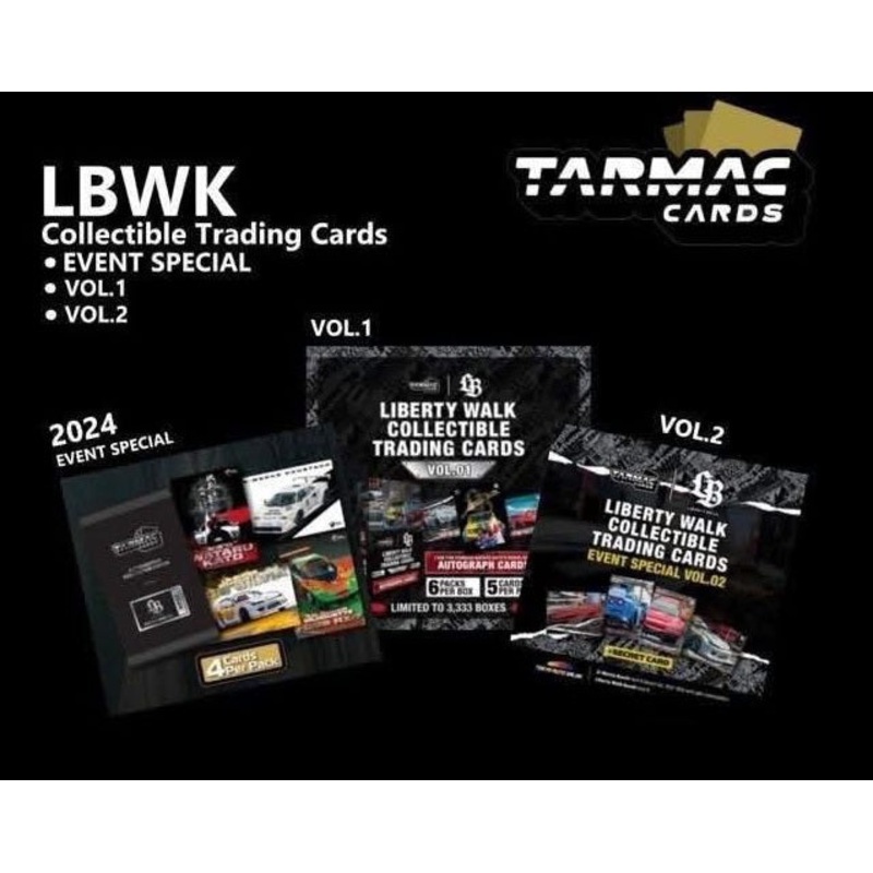 Tarmac Works 1:64 LBWK Collectible Trading Cards – Event Special, Vol 1, Vol 2