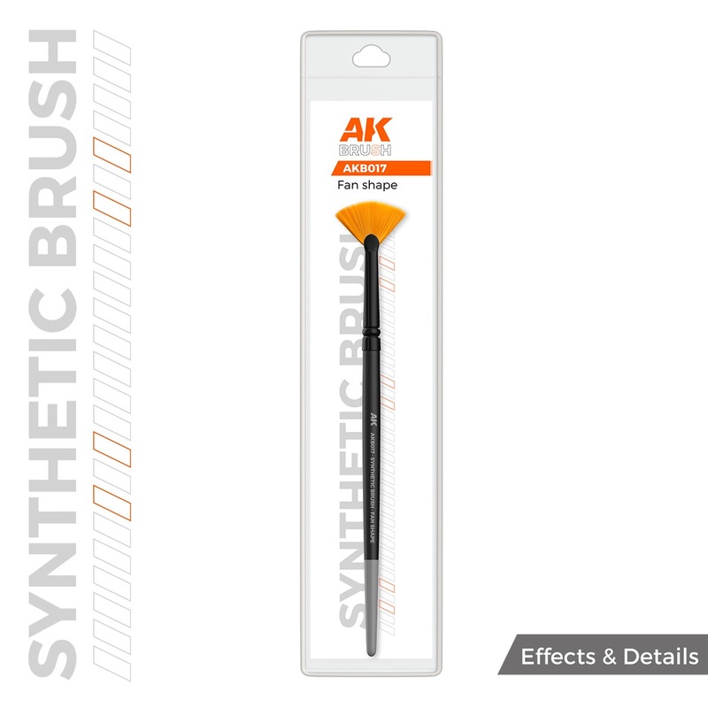AK Interactive Synthetic Brush Fan Shape – AK-B017