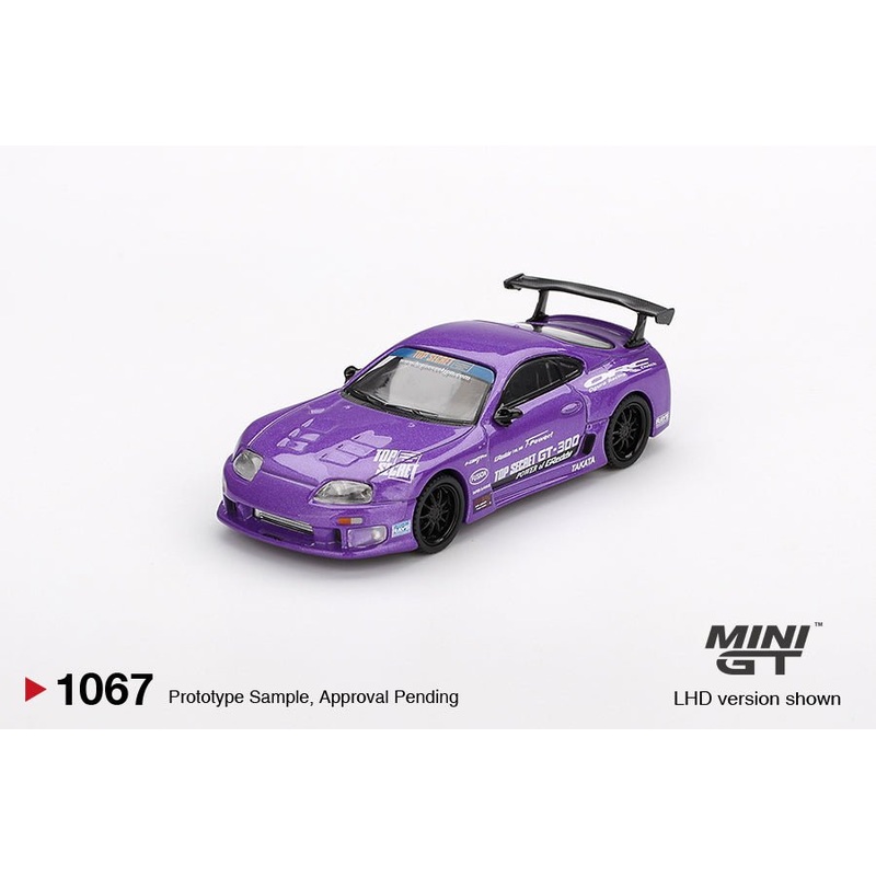 (PRE-ORDER) Mini GT 1:64 Toyota Supra (A80) Top Secret GT-300 Top Secret Purple MGT01067-R