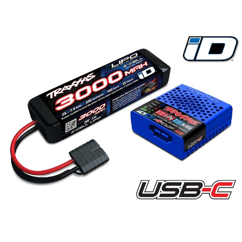 Traxxas Battery/Charger Completer Pack 3000mah (Includes #2985 & #2827X) – TRA2985-2S