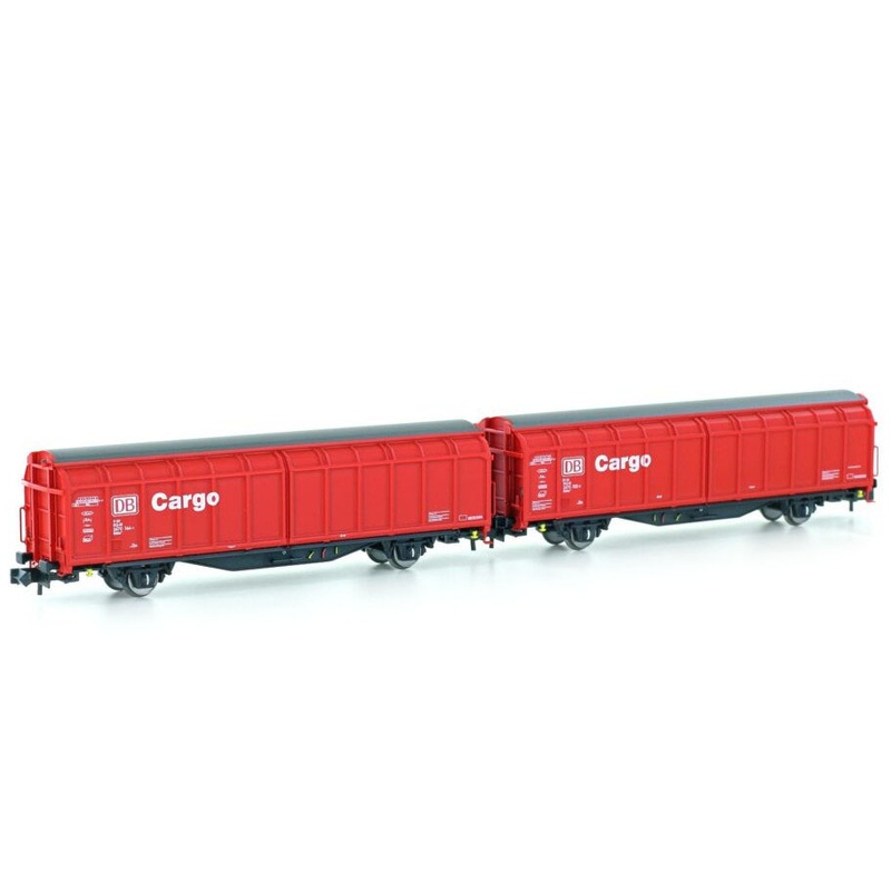 Freight wagon set sliding wall wagon Hbbillns DB Cargo Ep.V 2-piece