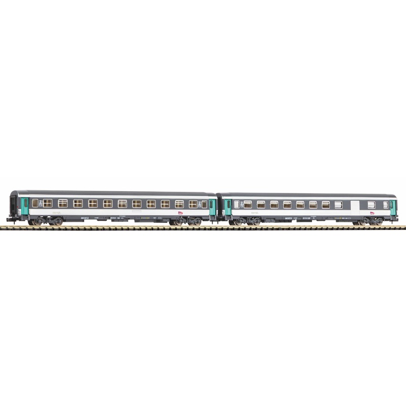 Passenger car set compartment car 2nd class + 2nd class luggage compartment car SNCF Ep.VI 2-part