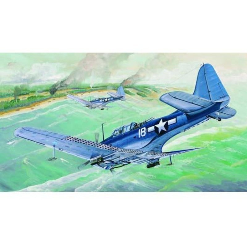 US Navy SBD-5/A-24B Dauntless 1/32 Model Ship Kit #02243 by Trumpeter