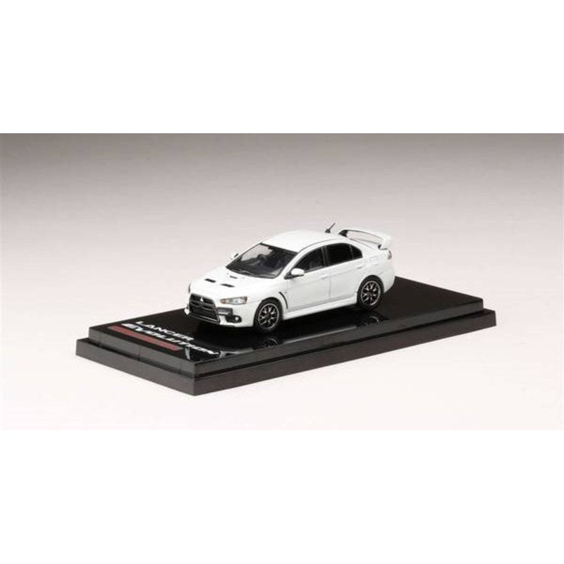 [ Back-order ] Hobby Japan HJ642053AWP 1:64 MITSUBISHI LANCER EVOLUTION 10 FINAL EDITION WITH ENGINE DISPLAY MODEL WHITE PEARL Diecast model car