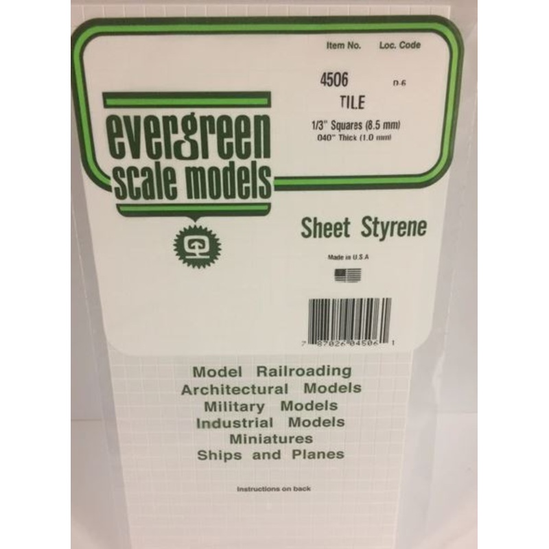 Evergreen 4506 1/3 x 1/3 Square Tiles