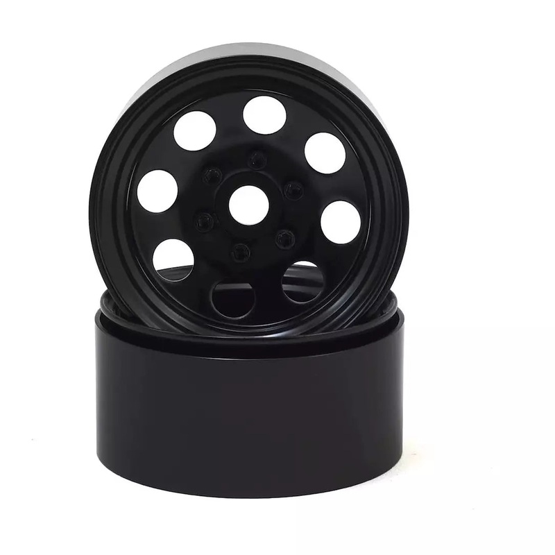 8 Hole 1.9 Steel Beadlock Wheels (2): Assorted Colours
