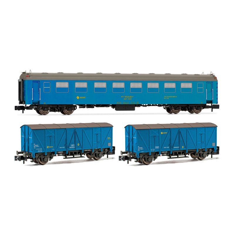 Passenger car set Tajo de Via Renfe Ep.IV-V 3 pieces
