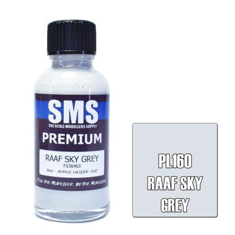 SMS Premium Lacquer – PL160 RAAF Sky Grey