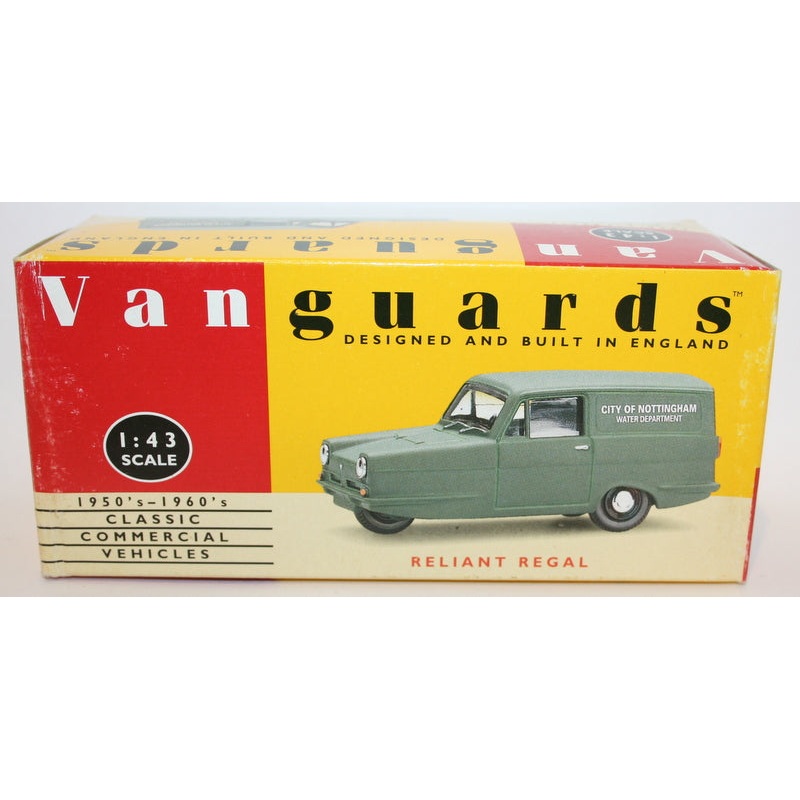 Vanguards 1/43 Scale VA22002 Reliant Regal – Nottingham Water
