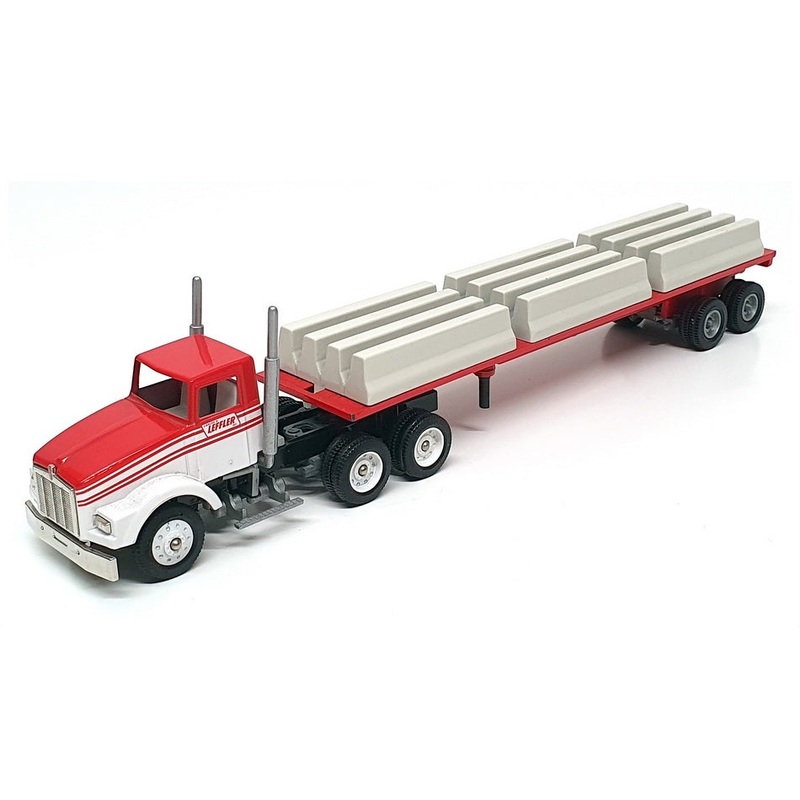 Winross 1/64 Scale 27324 – Kenworth Truck & Trailer (Leffler) – Red/White